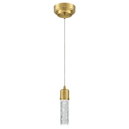 Westinghouse Pendant LED Dimmable 8W Mini Cava Champagne Brass Bubble Glass 6355300